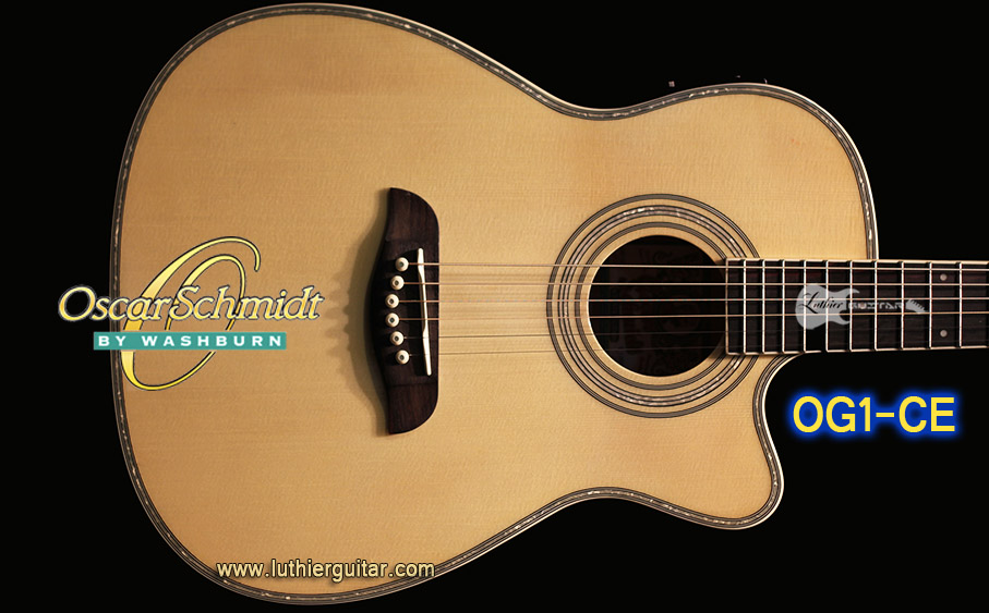 Luthier Guitar Oscar Schmidt USA Junior Acoustic Electric